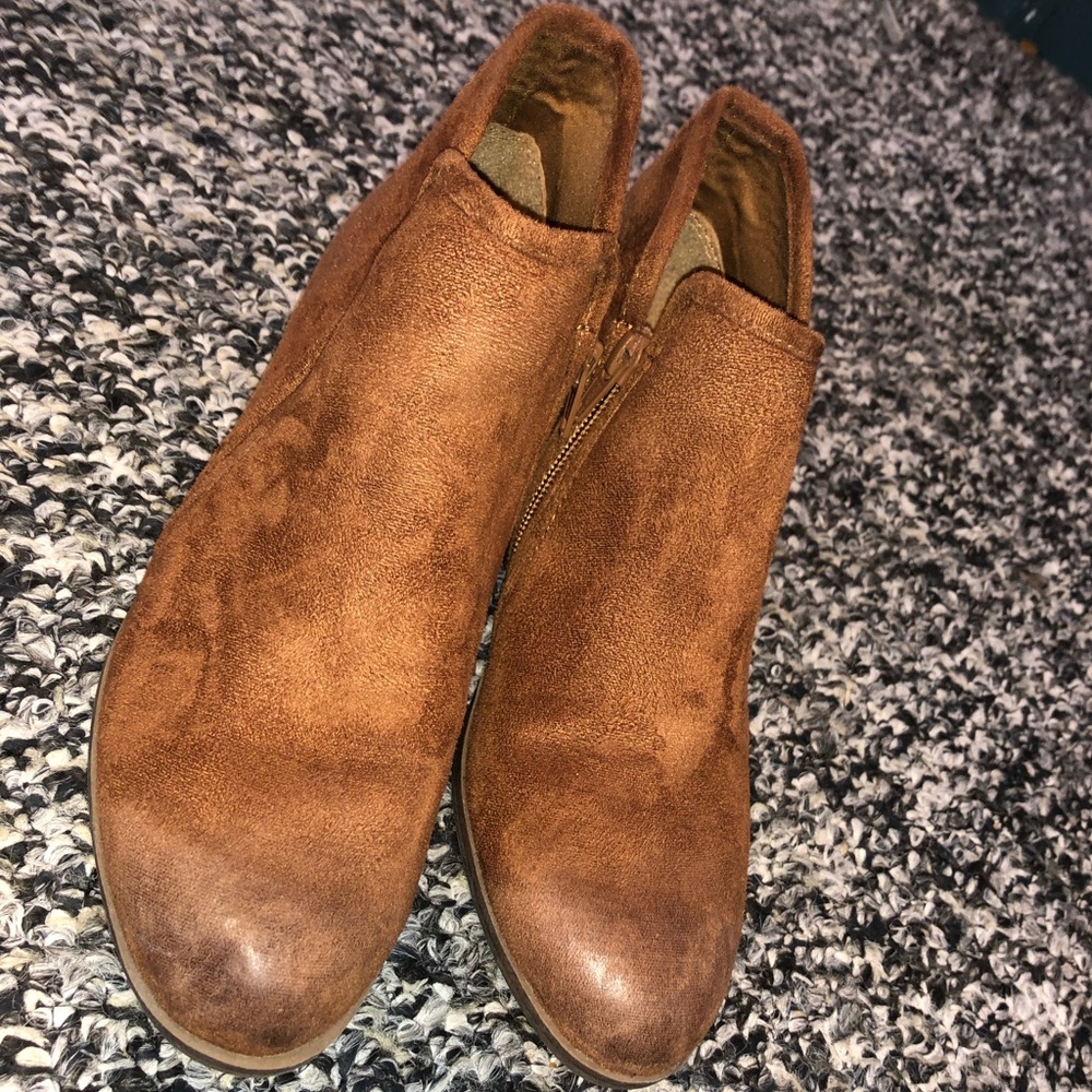 Brown booties